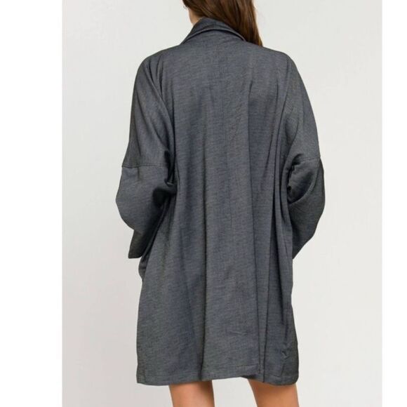 Grey Lab Gray Open Front Oversized Blazer Jacket(Size S/M) - Picture 3 of 9